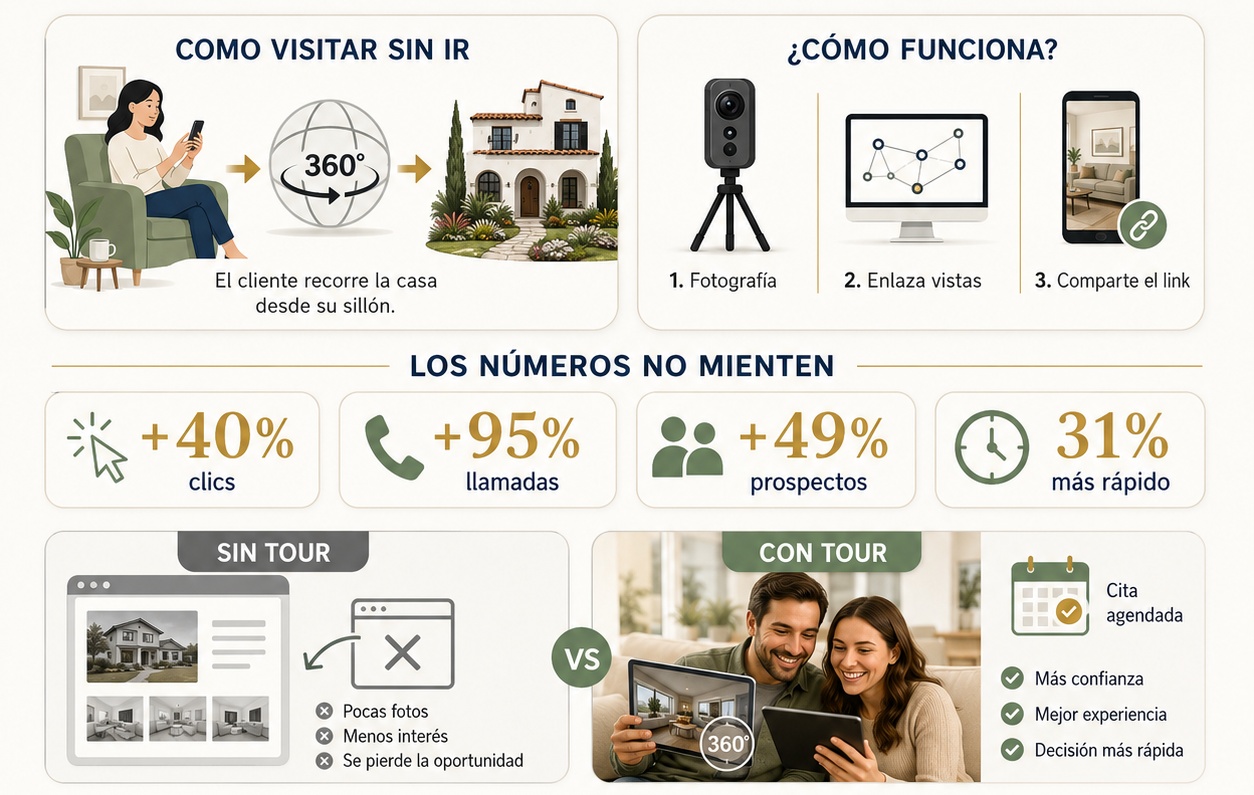 Tour virtual inmobiliario: te están descartando sin avisarte (y así se recupera esa venta)